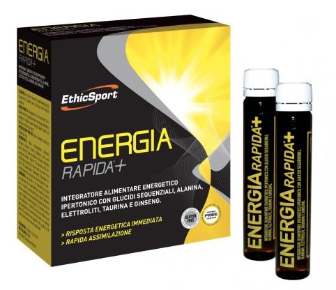 ETHICSPORT ENERGIA RAPIDA+ 10 FLACONCINI 25 ML - Pharmaleader