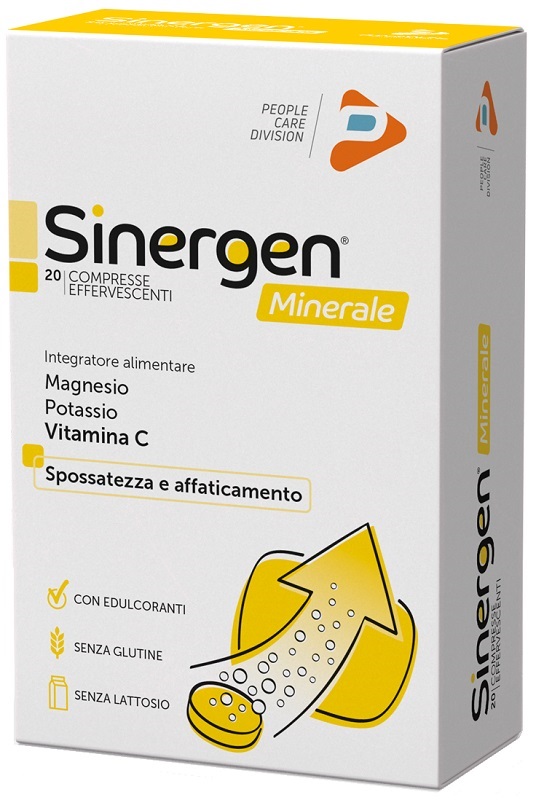 SINERGEN MINERALE LIMONE 20 COMPRESSE EFFERVESCENTI - Pharmaleader