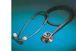 STETOFONENDOSCOPIO PROFESSIONAL CORPO IN ACCIAIO INOX 18/8, ARCHETTO BIAURICOLARE CROMATO CON DOPPIA MOLLA INTERNA - Pharmaleader