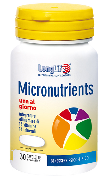 LONGLIFE MICRONUTRIENTS 30 TAVOLETTE RIVESTITE - Pharmaleader