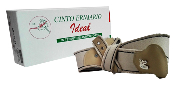 CINTO ERNIARIO IDEAL IN TESSUTO ELASTICO FORTE DOPPIO GRIGIO FRANGIATO 100CM - Pharmaleader