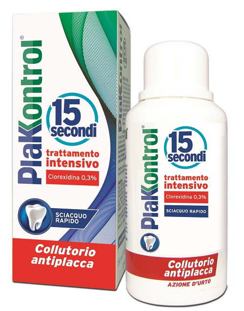 PLAKKONTROL 15 SECONDI COLLUTORIO 250 ML - Pharmaleader
