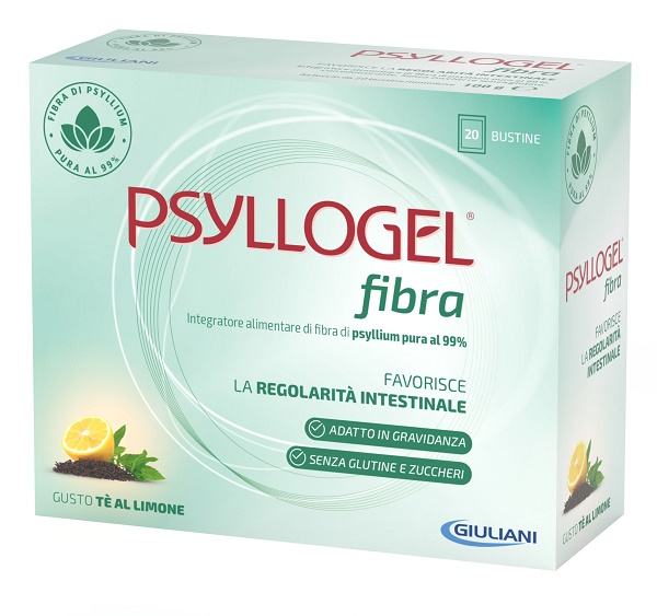 PSYLLOGEL FIBRA TE LIMONE 20 BUSTINE - Pharmaleader
