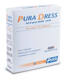 GARZA IDROFILA PURA DRESS 10X10CM 100 PEZZI - Pharmaleader