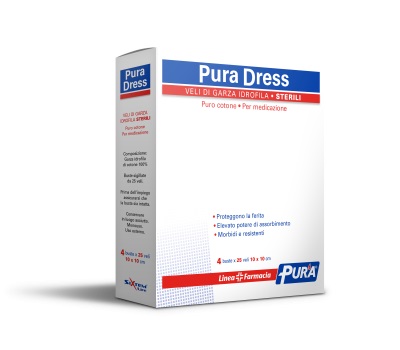 GARZA IN TESSUTO NON TESSUTO PURA SOFT 10X10CM 100 PEZZI - Pharmaleader