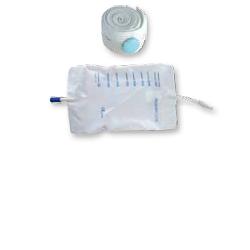 SACCA RACCOGLI URINA DA GAMBA PER INCONTINENZA IN PVC 750 ML TUBO RACCORDO DIRITTO 10 CM+RUBINETTO SCARICO+VALVOLA ANTIREFLUSSO+2 FASCE A BOTTONI 10 PEZZI - Pharmaleader
