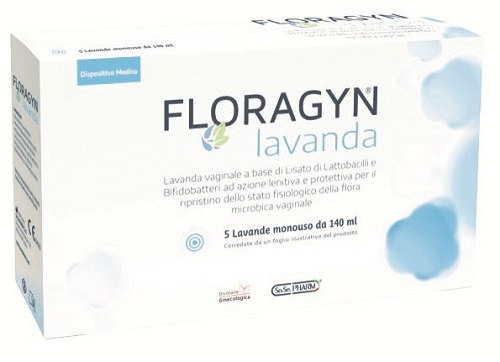 LAVANDA VAGINALE A BASE DI LATTOBACILLI LISATI FLORAGYN LAVANDA 140ML 5FLACONI - Pharmaleader