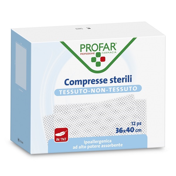 GARZA COMPRESSA TESSUTO NON TESSUTO 36X40 CM PROFAR - Pharmaleader