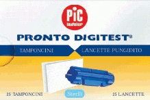 LANCETTE PUNGIDITO PIC DIGITEST GAUGE 28 25 PEZZI + 25 TAMPONCINI ASSORBENTI - Pharmaleader