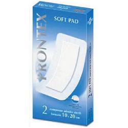 GARZA COMPRESSA PRONTEX SOFT PAD AUTOADESIVA 10X20CM 2 PEZZI - Pharmaleader