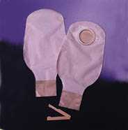 SACCA A FONDO APERTO OPACA CON PELLICOLA DI RIVESTIMENTO DISPOSITIVO DUE PEZZI CON SISTEMA DI AGGANCIO ATRAUMATICO SENZA VELCRO CONSECURA 45MM 10 PEZZI - Pharmaleader