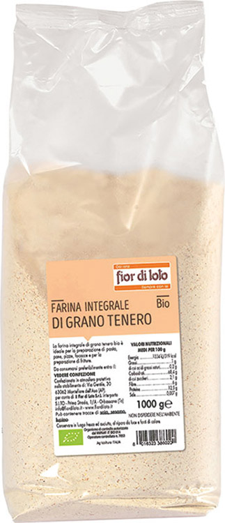 FARINA INTEGRALE DI GRANO TENERO 1 KG - Pharmaleader