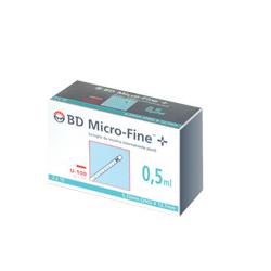 SIRINGA INSULINA BECTON DICKINSON 0,5 ML 100 UI AGO GAUGE 29 30 PEZZI - Pharmaleader