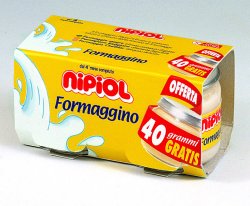 NIPIOL OMOGENEIZZATO FORMAGGINO 80 G 2 PEZZI - Pharmaleader