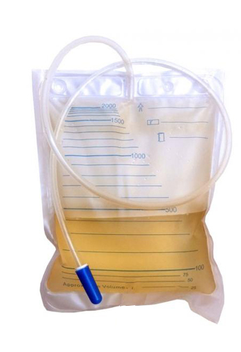 SACCA DA LETTO PER RACCOLTA URINA DA 2 LITRI SENZA SCARICO TUBO 130CM 30 PEZZI - Pharmaleader
