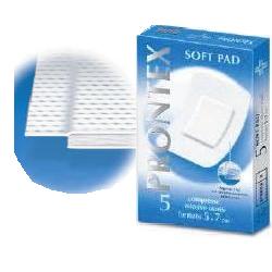 GARZA PRONTEX SOFT PAD COMPRESSA 5X7 CM 5 PEZZI - Pharmaleader