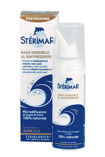 STERIMAR NASO SENSIBILE AL RAFFREDDORE ACQUA DI MARE SPRAY 100 ML - Pharmaleader