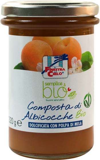 COMPOSTA DI ALBICOCCA CON POLPA DI MELA BIO 320 G - Pharmaleader
