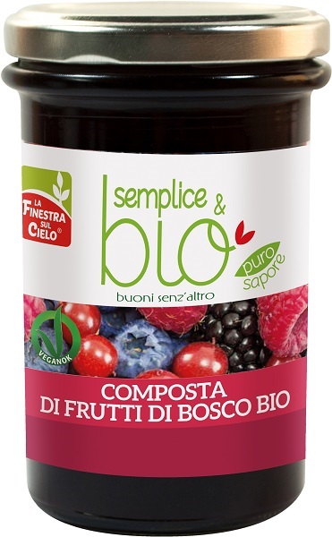 COMPOSTA DI FRUTTI DI BOSCO CON POLPA DI MELA BIO 320 G - Pharmaleader