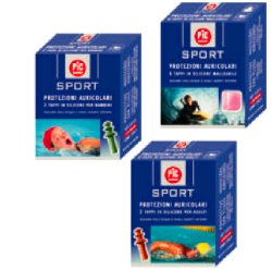 TAPPO AURICOLARE IN SILICONE PIC SPORT PER BAMBINI 2 PEZZI - Pharmaleader