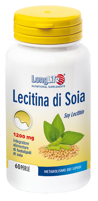 LONGLIFE LECITINA SOIA 60 PERLE DI GELATINA DA 1,7 G - Pharmaleader