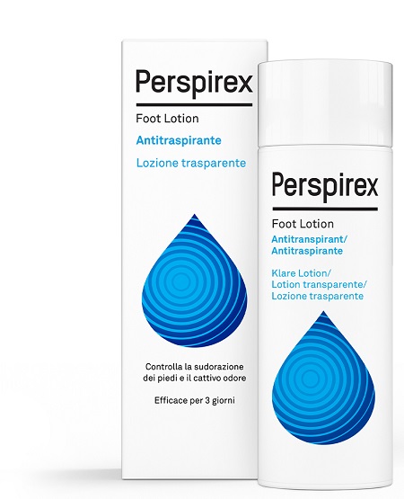 PERSPIREX FOOT LOTION ANTITRASPIRANTE LOZIONE TRASPARENTE SUDORAZIONE E CATTIVO ODORE PIEDI 100 ML - Pharmaleader