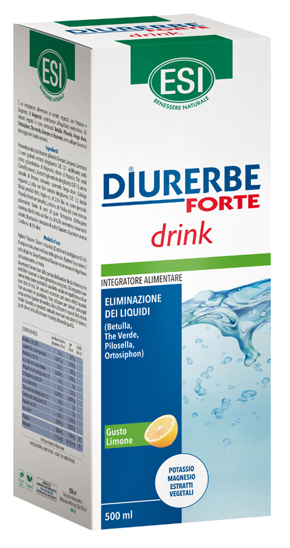 ESI DIURERBE FORTE DRINK LIMONE 500 ML - Pharmaleader