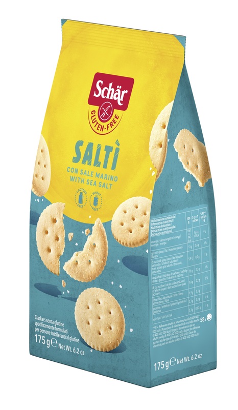 SCHAR SALTI' CRACKER CON SALE MARINO SENZA LATTOSIO 175 G - Pharmaleader