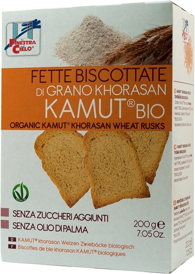 FSC FETTE BISCOTTATE DI KAMUT BIO SENZA ZUCCHERI AGGIUNTI CON OLIO DI GIRASOLE SENZA OLIO DI PALMA 200 G - Pharmaleader