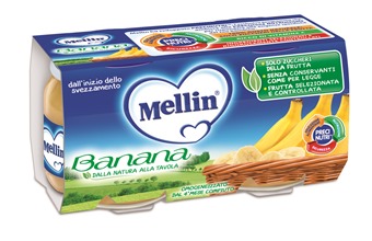 MELLIN OMOGENEIZZATO BANANA 100 G 2 PEZZI - Pharmaleader