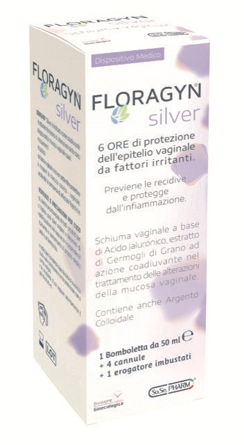 FLORAGYN SILVER SCHIUMA VAGINALE CON ARGENTO COLLOIDALE 50 ML - Pharmaleader
