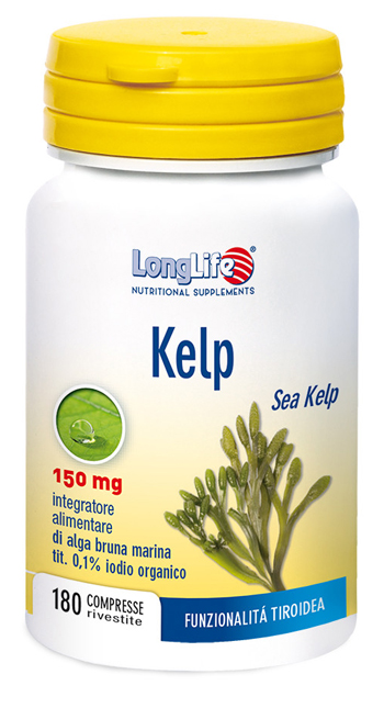 LONGLIFE KELP ALGA BRUNA 180 COMPRESSE - Pharmaleader