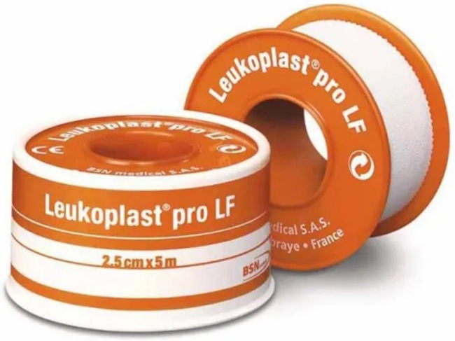 CEROTTO CHIRURGICO MEDICATO IN ROCCHETTO LEUKOPLAST PRO LF CON OSSIDO DI ZINCO 2,5X500 CM - Pharmaleader