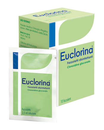 DISINFETTANTE FAZZOLETTO PER MEDICAZIONE EUCLORINA 10 PEZZI - Pharmaleader