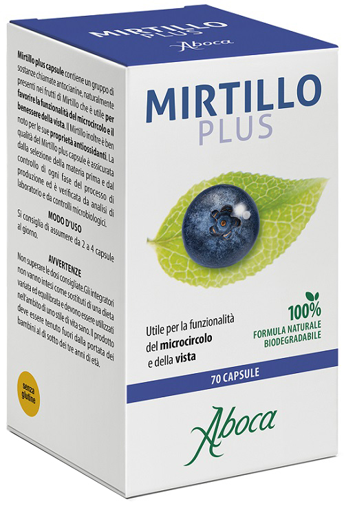 MIRTILLO PLUS 70 CAPSULE - Pharmaleader
