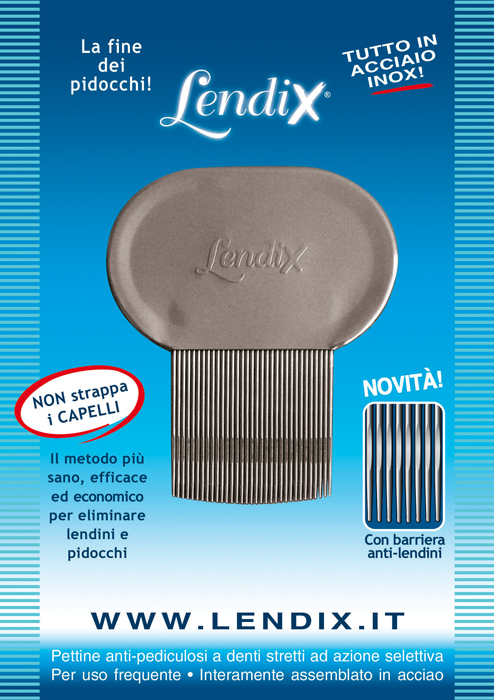 LENDIX PETTINE PREMIUM ANTIPIDOCCHI IN ACCIAIO - Pharmaleader
