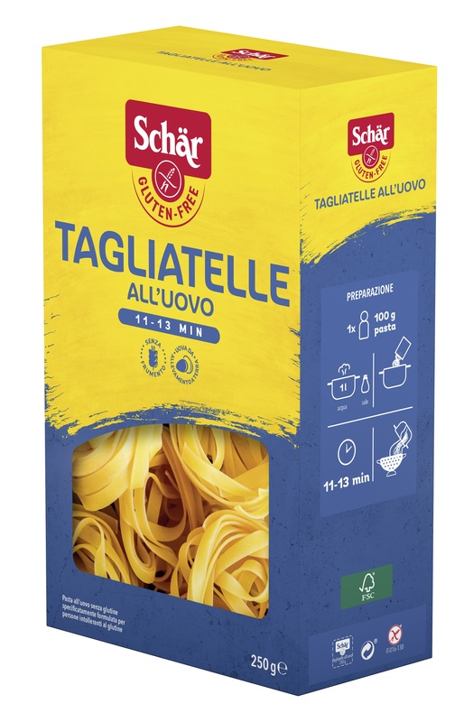 SCHAR TAGLIATELLE ALL'UOVO 250 G - Pharmaleader