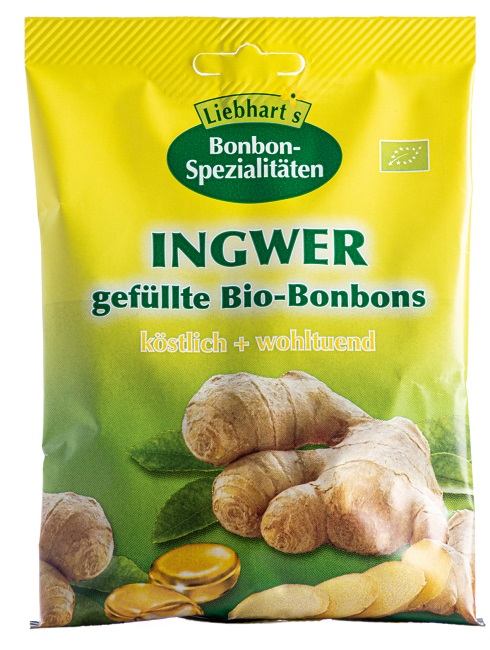 BONBONS ZENZERO BIO 100 G 18 CARAMELLE RIPIENE - Pharmaleader