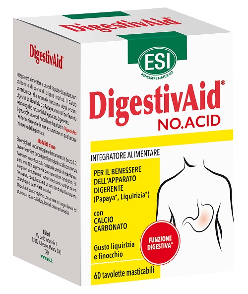 ESI DIGESTIVAID NO ACID 60 TAVOLETTE - Pharmaleader