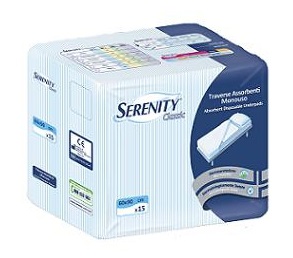 TRAVERSA SALVAMATERASSO PER INCONTINENZA SERENITY CLASSIC RIMBOCCABILE MISURA 80X180CM 30 PEZZI - Pharmaleader