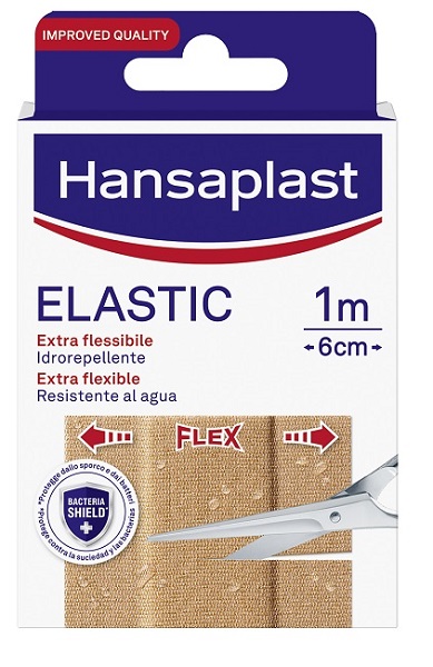 CEROTTO IN STRISCIA HANSAPLAST ELASTIC EXTRA FLESSIBILE 6 CM LUNGHEZZA 1 M 10 PEZZI - Pharmaleader
