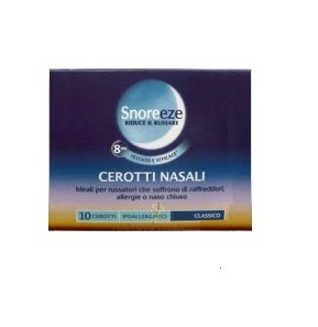 CEROTTO NASALE SNOREEZE GRANDE 10 PEZZI - Pharmaleader