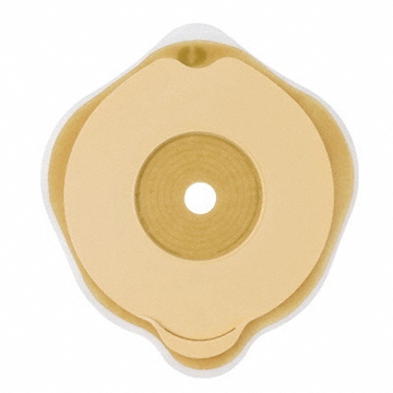 PLACCA PIANA FLEXIMA KEY 50 MM CON PROTETTORE CUTANEO IDROCOLLOIDALE E FLANGIA 5 PEZZI - Pharmaleader