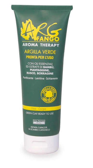 ARGFANGO AROMA THERAPY ARGILLA VERDE PRONTA PER L'USO PER VISO E CORPO 250 ML - Pharmaleader