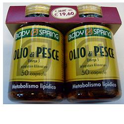 BODY SPRING OLIO DI PESCE OMEGA 3 CONFEZIONE BIPACK 50 CAPSULE X 2 - Pharmaleader