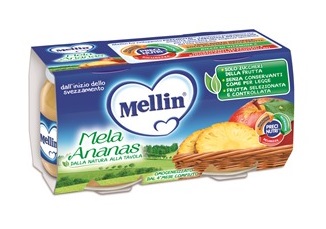 MELLIN OMOGENEIZZATO MELA ANANAS 100 G 2 PEZZI - Pharmaleader