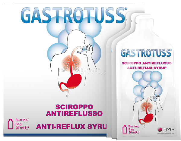 SCIROPPO ANTIREFLUSSO GASTROTUSS 25 BUSTINE MONODOSE 20 ML - Pharmaleader