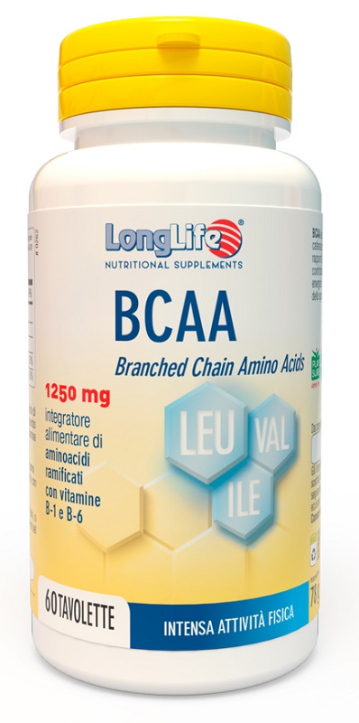 LONGLIFE BCAA 1250 MG 60 TAVOLETTE - Pharmaleader