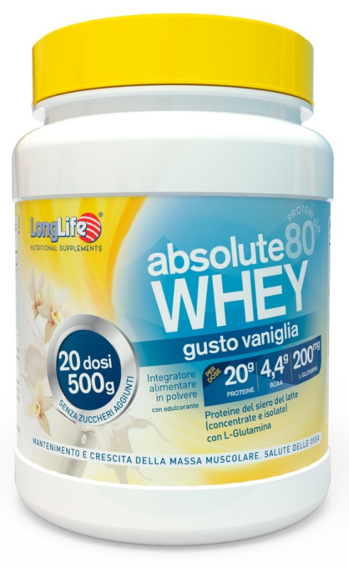 LONGLIFE ABSOLUTE WHEY VANIGLIA 500 G - Pharmaleader