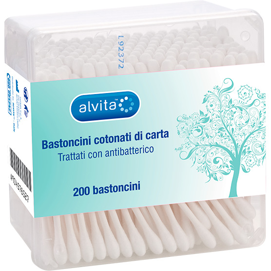 ALVITA BASTONCINI COTONATI DI CARTA 200 PEZZI - Pharmaleader